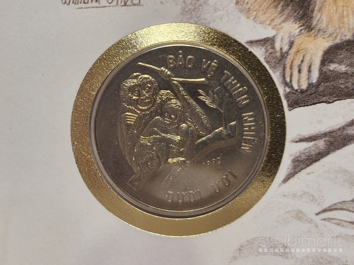 Vietnamas 10 dongų, 1990 KM# 33 Numizmatiniam voke