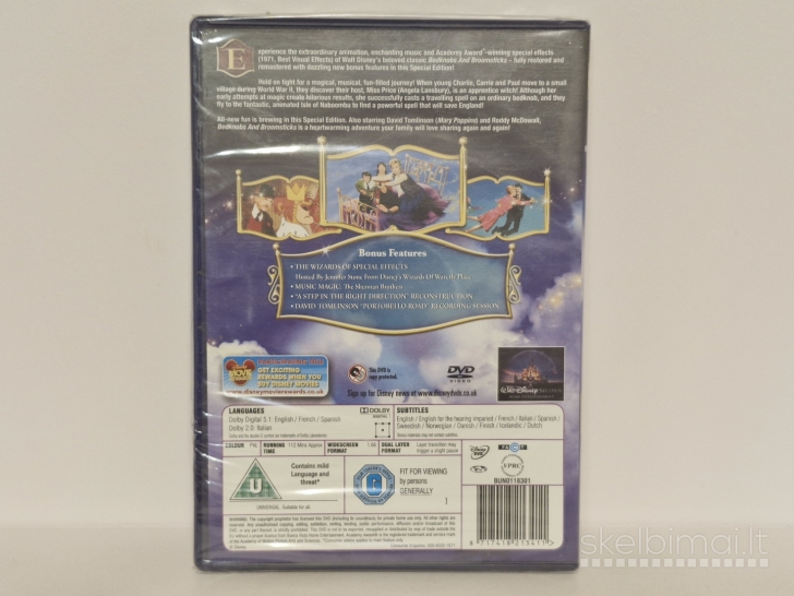 DVD Disney kino klasika Bedknobs and Broomsticks Special Edition