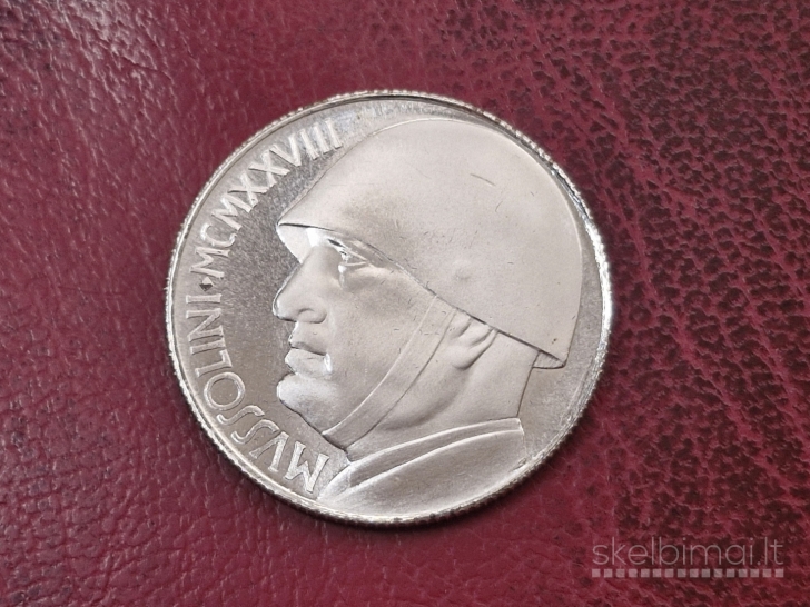 Medalis 20 Lirų Mussolini Italija MCMXXVIII