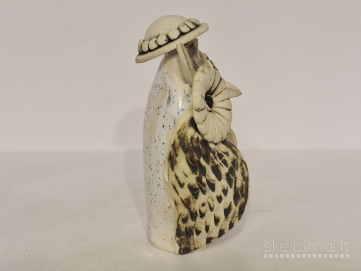 Unikali dekoratyvinė pelėdos su kepure figūrelė ~ 13,5cm.
