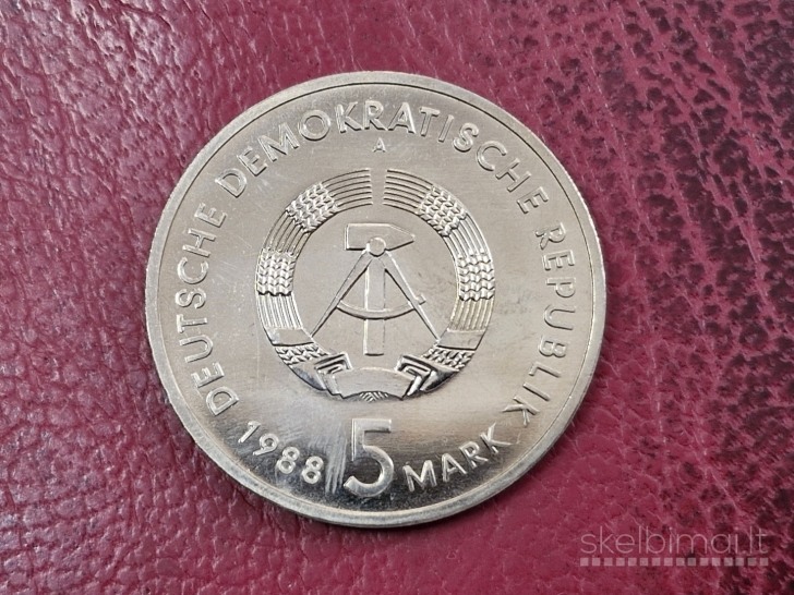 Vokietija - VDR 5 markės, 1988 KM# 121 Rostok