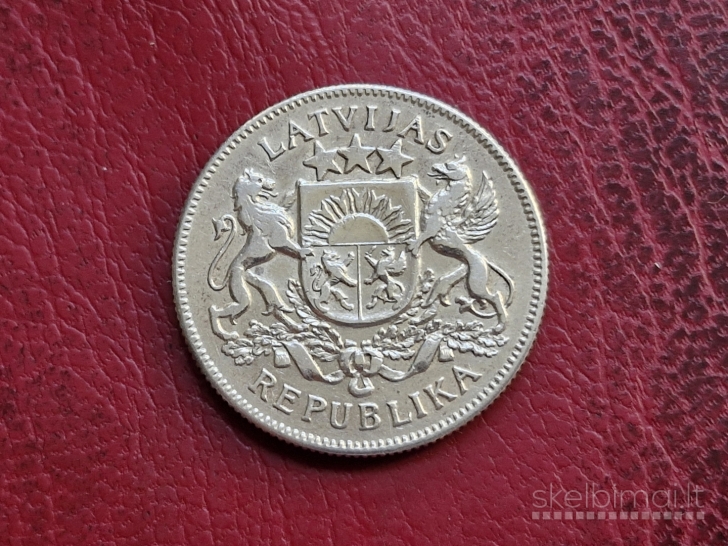 Latvija 2 latai, 1925 KM# 8 AG 0.835