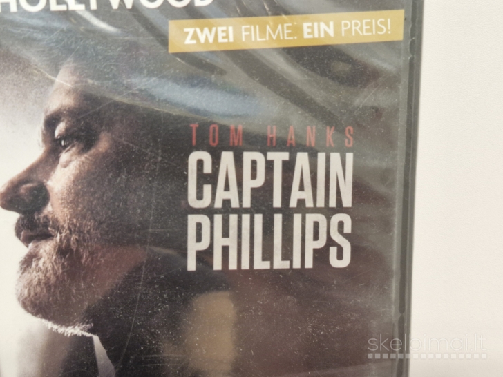 2 in 1 DVD filmai Captain Phillips ir Philadelphia vaid. Tom Hanks