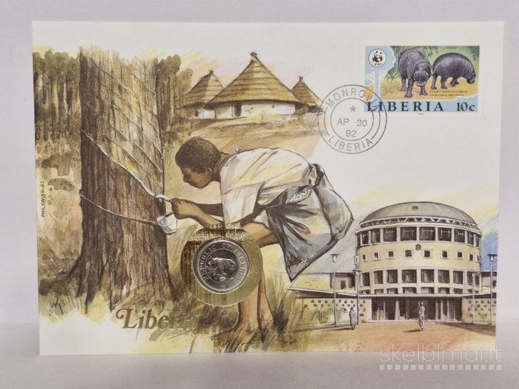 Liberija 5 centai, 1977 KM# 14 Numizmatiniame voke
