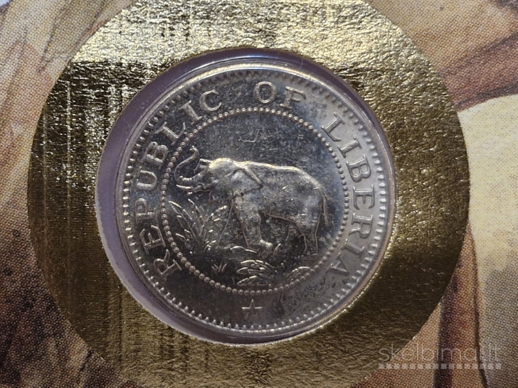 Liberija 5 centai, 1977 KM# 14 Numizmatiniame voke