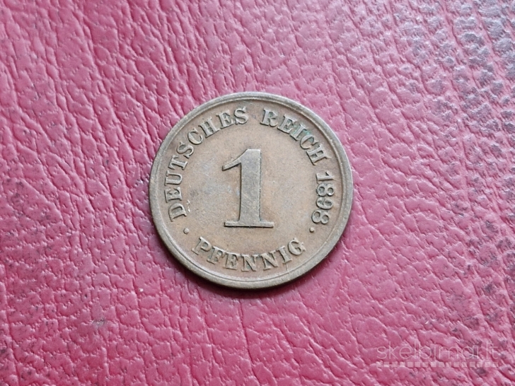 Vokietija 1 pfenigas, 1898G KM# 10