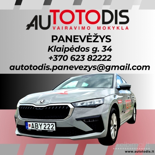 Vairavimo kursai Panevėžyje