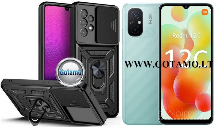 347 B-Ultra dėklas nugarėlė šarvai Xiaomi Redmi 12C telefonui