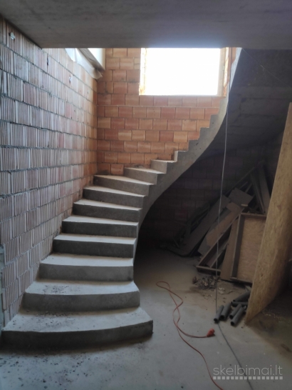 Betoniniai laiptai, laiptų betonavimas, gamyba,