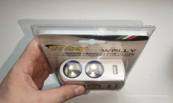 Bottari automobilinis įkroviklis/jungtis su usb 2vnt