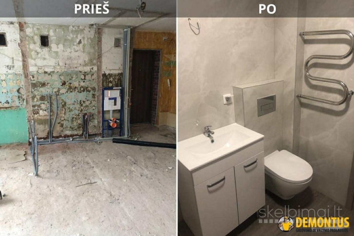 Atliekame visus paruošiamuosius darbus