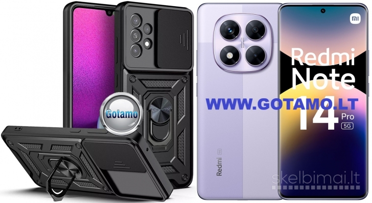 360 B-Ultra dėklas nugarėlė šarvai Xiaomi Redmi Note 14 Pro 5G, Xiaomi Poco X7