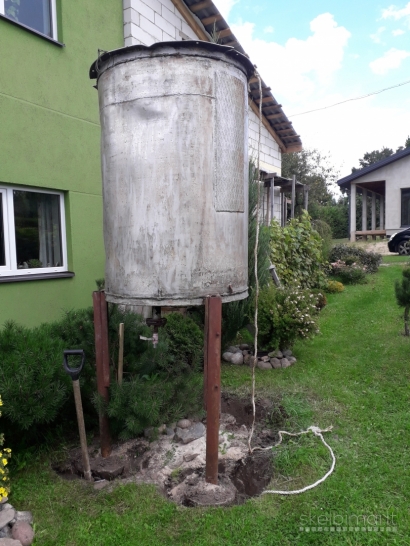 Nerūdijančio plieno bačka vandeniui