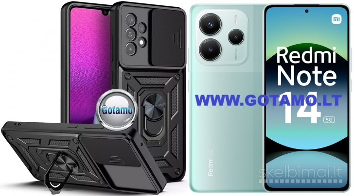 364 B-Ultra dėklas nugarėlė šarvai Xiaomi Redmi Note 14 5G telefonui