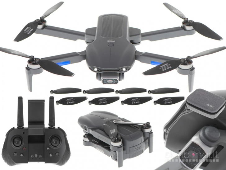 Parduodamas naujas dronas su 6vnt, akumuliatorių 7,4V