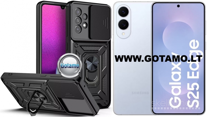 368 B-Ultra dėklas nugarėlė šarvai Samsung Galaxy S25 Edge telefonui
