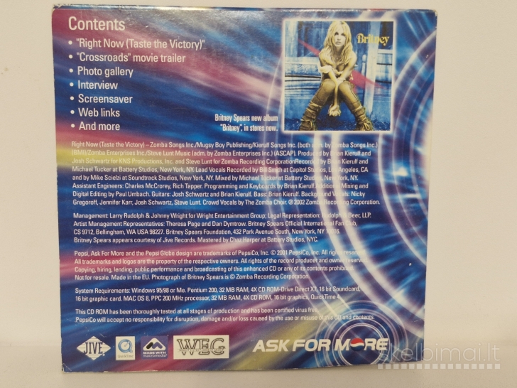CD Britney – Right Now (Taste The Victory)