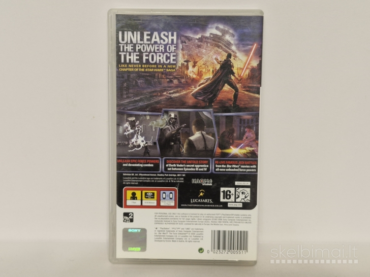 Žaidimas Star Wars: The Force Unleashed PAL PSP
