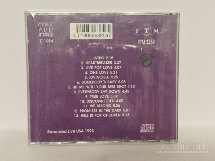 Audio CD Pat Benatar - Live For Love