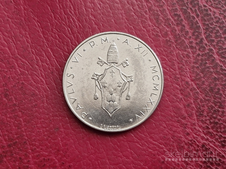 Vatikanas 50 lirų, 1974 KM# 121