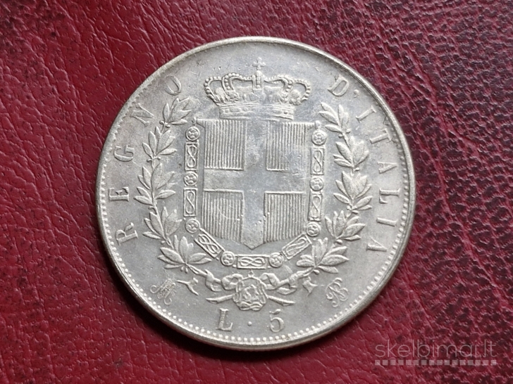 Italija 5 liros, 1873 KOPIJA