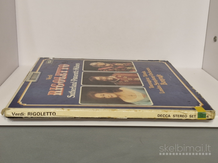 3 plokštelių rinkinys LP Verdi Rigoletto