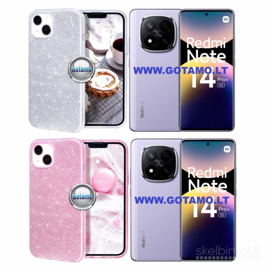 400 iLLumi-Neo silikoniniai dėklai nugarėlės Xiaomi Redmi Note 14 Pro Plus 5G