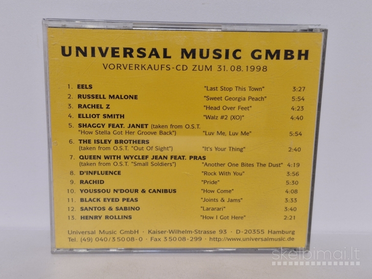 CD Various – Vorverkaufs - CD Zum 31.08.1998 Sound Proof Universal