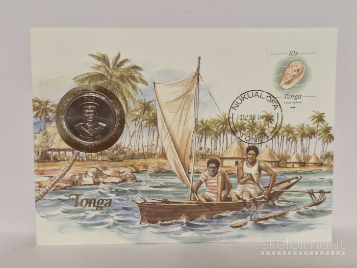 Tonga 20 centų, 1981 KM# 70 Numizmatiniame voke