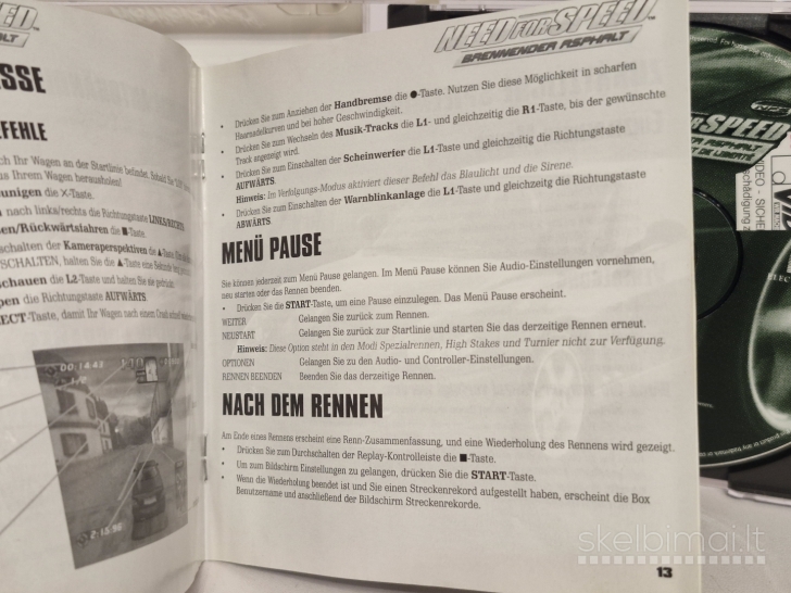 Žaidimas Need For Speed: Brennender Asphalt PAL Playstation