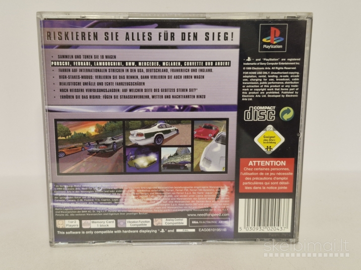 Žaidimas Need For Speed: Brennender Asphalt PAL Playstation