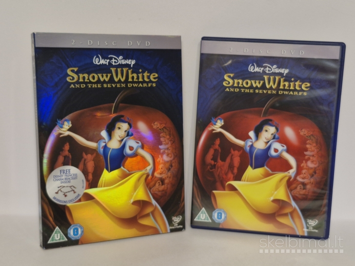 Dvigubas DVD Walt Disney Snow White su viduje esančiais priedais