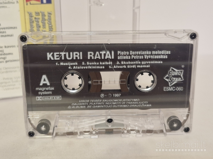 Audio kasetė MC Petras Vyšniauskas – Keturi Ratai
