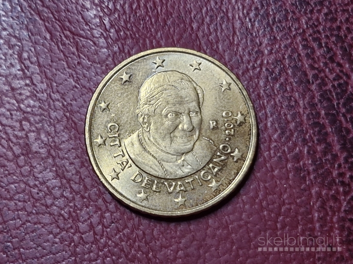 Vatikanas 50 euro centų, 2010 KM# 387