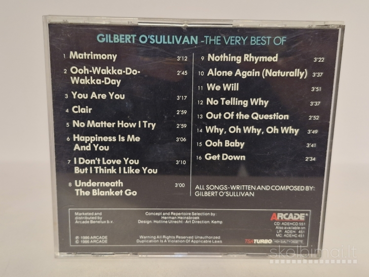 Audio CD Gilbert O'Sullivan – The Very Best Of