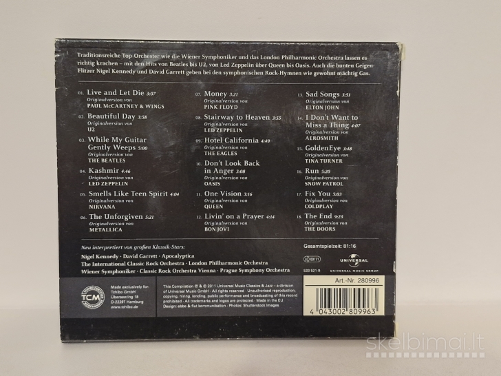 Audio CD Various ‎– Rock Meets Classic