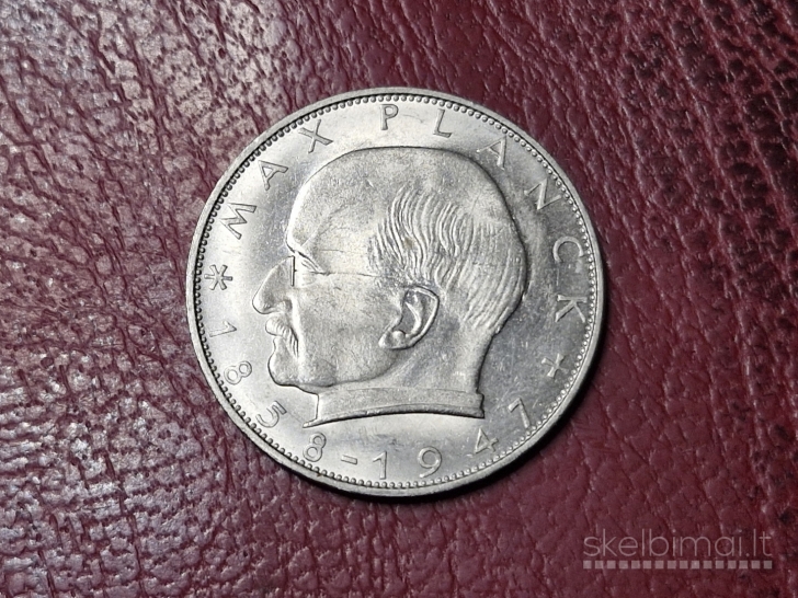 Vokietija 2 markės, 1971G KM# 116 Maksas Plankas