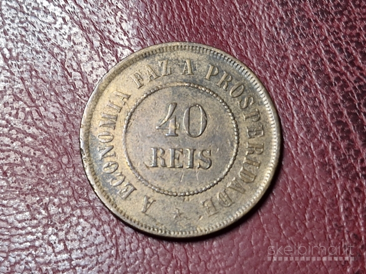 Brazilija 40 realų, 1893 KM# 491