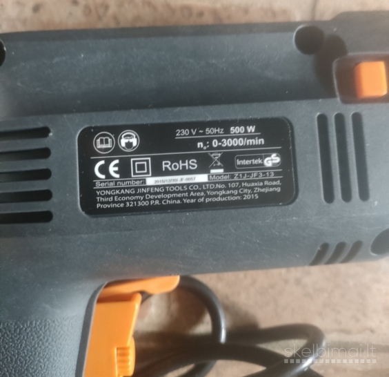 Kauftec grąžtas, elektrinis smūginis gręžtuvas 1,5-13mm