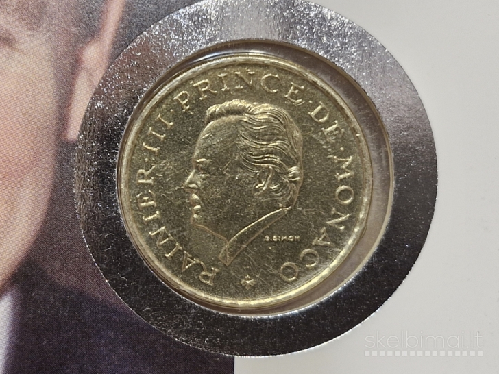 Monakas 2 frankai, 1995 KM# 166 Numizmatiniam vok