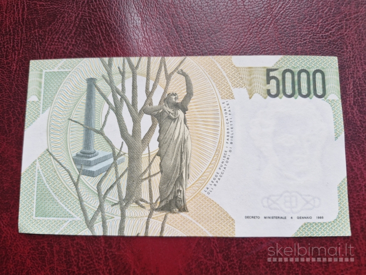 5,000 Lire Vincenzo Bellini 1992 Italija P-111b.2
