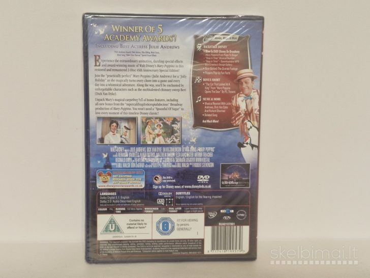 DVD Walt Disney filmas Mary Poppins 2 Disc Set