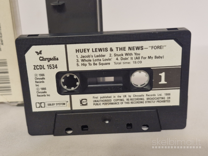 Audio kasetė Huey Lewis And The News – Fore!