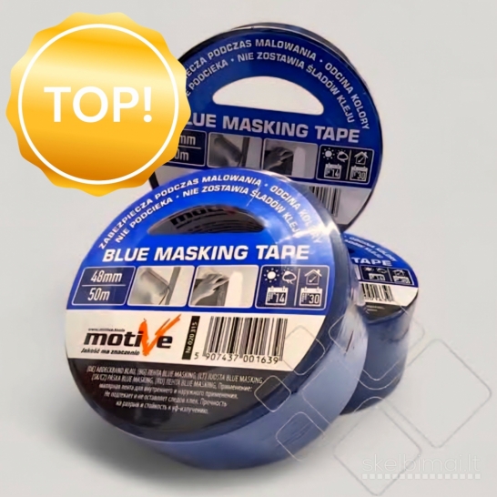 „Motive Blue Masking Tape“ dažymo juosta