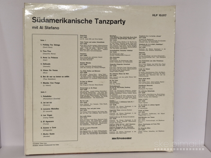 LP plokštelė Al Stefano ‎– Südamerikanische Tanzparty
