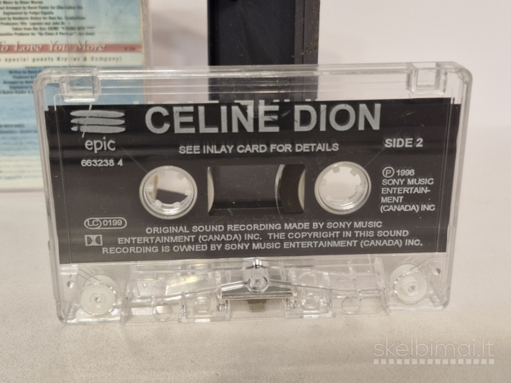 Audio kasetė Celine Dion – Because You Loved Me
