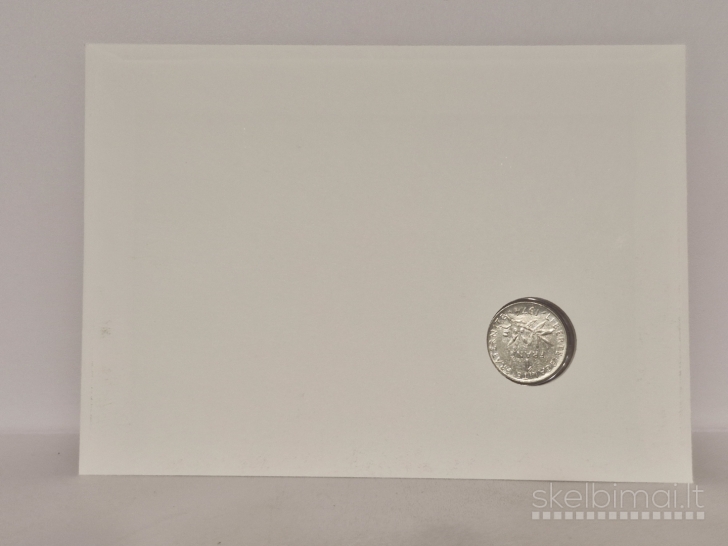 Prancūzija 1 frankas, 1974 KM# 925 Numizmat. voke