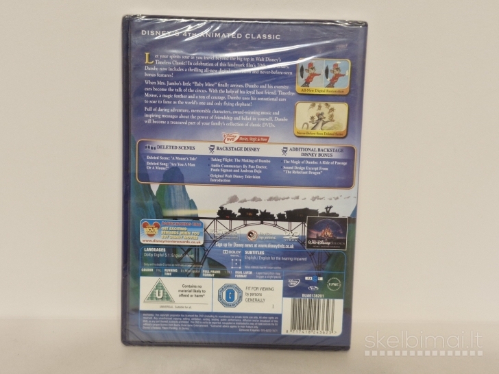 DVD Disney animacinis filmas Dumbo