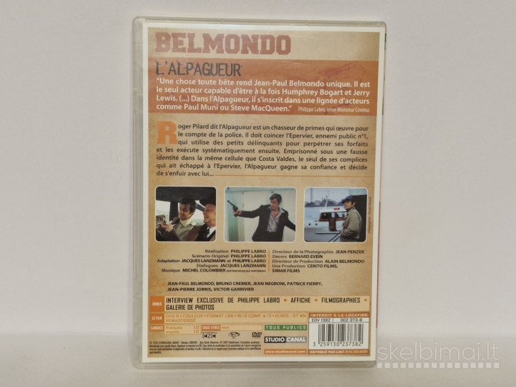 DVD filmas L'alpagueur vaid. Jean-Paul Belmondo