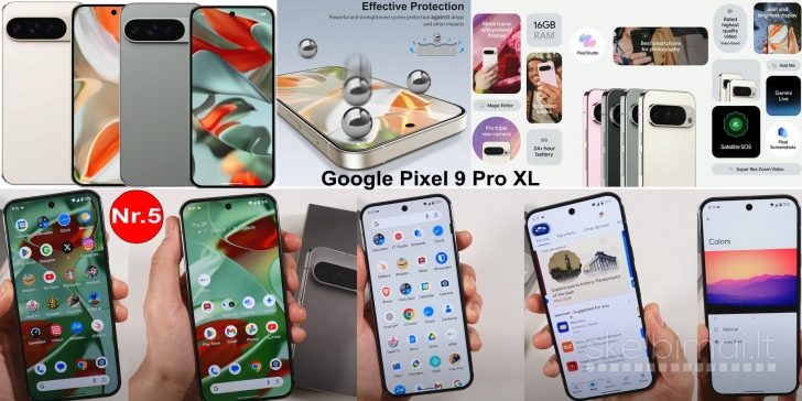 NAUJI! XIAOMI-SAMSUNG-GOOGLE PIXEL-iPHONE TELEFONAI